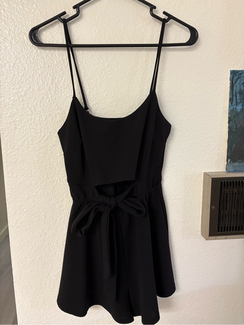 Spaghetti Strap Tie-Waist Romper
